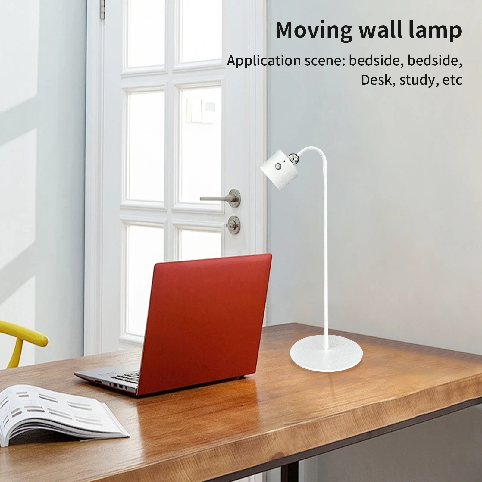 Modern Multifunctional Three-level Brightness Adjustment Magnetic Desk Lamp, Detachable Portable Lamp Dimmable Home Decoration