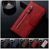 Cute Zipper Pocket Phone Case For Cover Xiaomi Redmi 6 Pro 7 8 8A 9 9A 9C Redmi Note 7 8T 8 9 10 Pro Mi 11i 11 Lite 10T Pro D27H