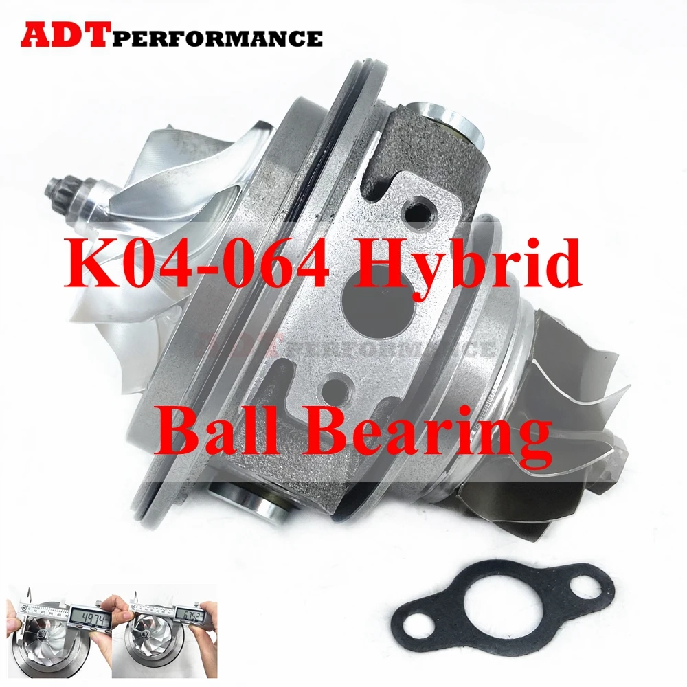 

EA888 GEN1/2 K04-064 Ball Bearing Hybrid Turbo Cartridge 53049880064 for Volkswagen Scirocco 2.0 R TSI 195 Kw - 265 HP