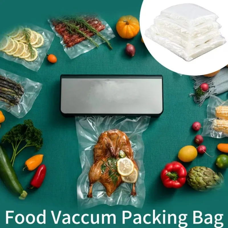 100–200 Stück Vakuumverpackungsbeutel, Vakuumierbeutel für Lebensmittel, Staubsauger, verpackter Beutel, Staubsauger, Aufbewahrungsbeutel, Staubsaugerbeutel