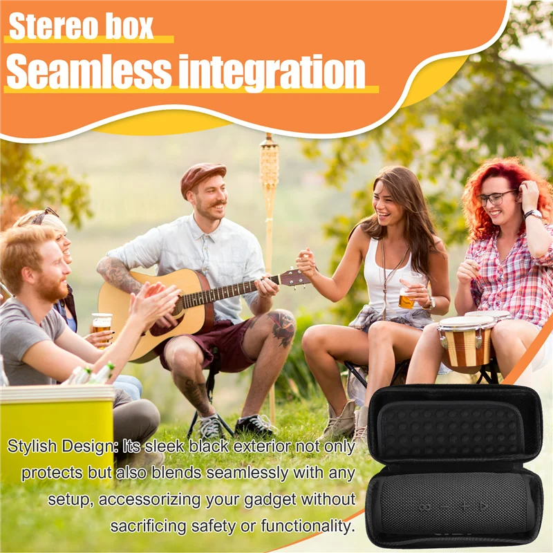 PHILE-For Flip 6, чехол, сумка, беспроводной Bluetooth-динамик, жесткий портативный защитный ящик из ЭВА для путешествий, противоударный