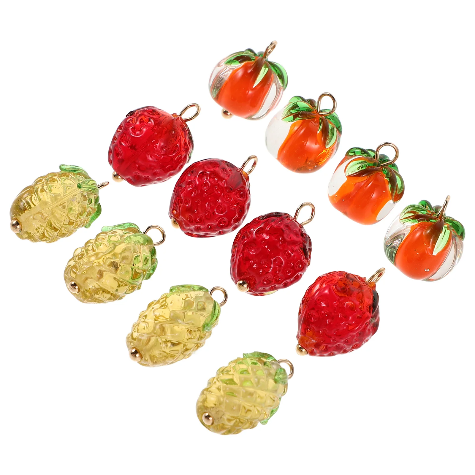 

12 шт. подвески с фруктами для DIY серьги и ожерелья, проекты, уникальный дизайн с натуральными фруктами, яркий на ощупь, легкая, удобная одежда