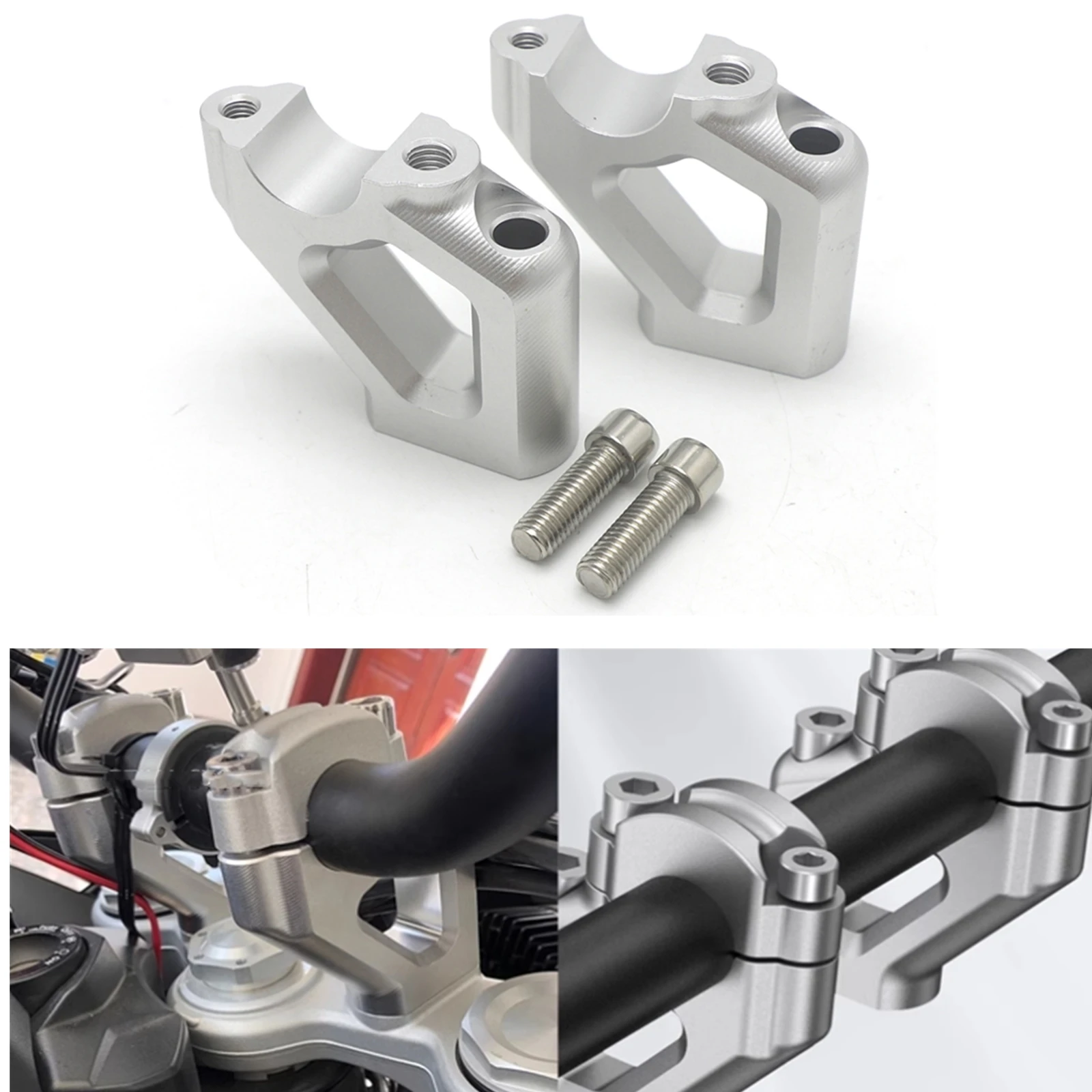 

For Triumph Explorer 1200 XRX XRC XR XCA XC Tiger Explorador XCX XCA XR XRX XRT Front Handlebar Riser Mounting Clamp Adapter