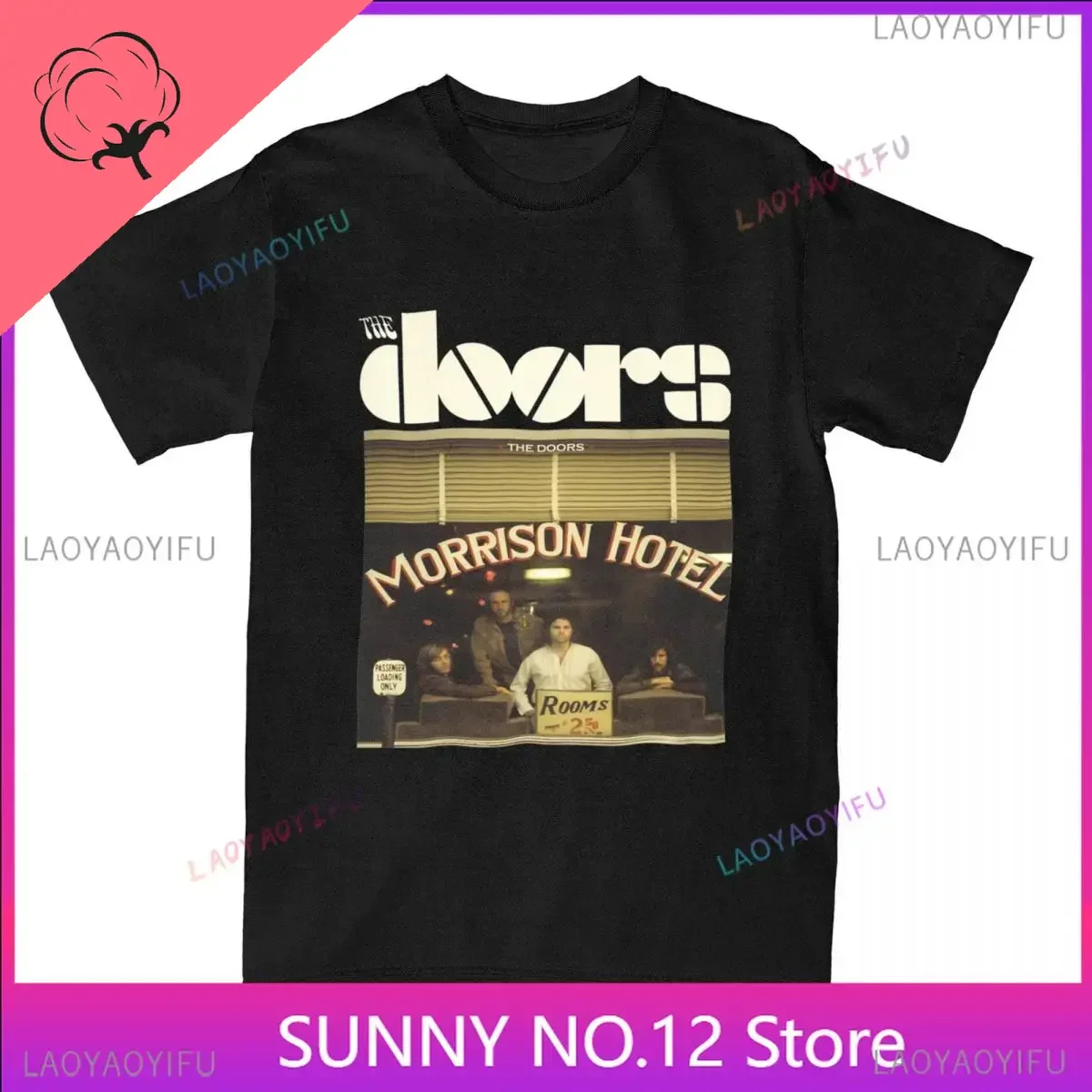 Men Women The Doors Band Morrison Hotel Shirt Accessories Popular Customized T-shirt Clothing Casual Top Tee Shirt Adult