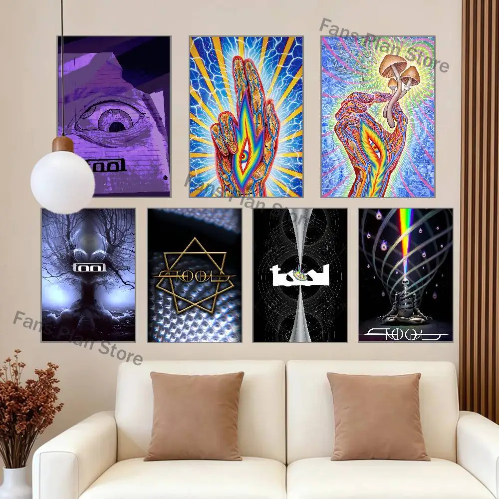 Band T-Tool Poster High Quality Dorm Living Room Aesthetic Wall Decoration Painting Stickers Gift