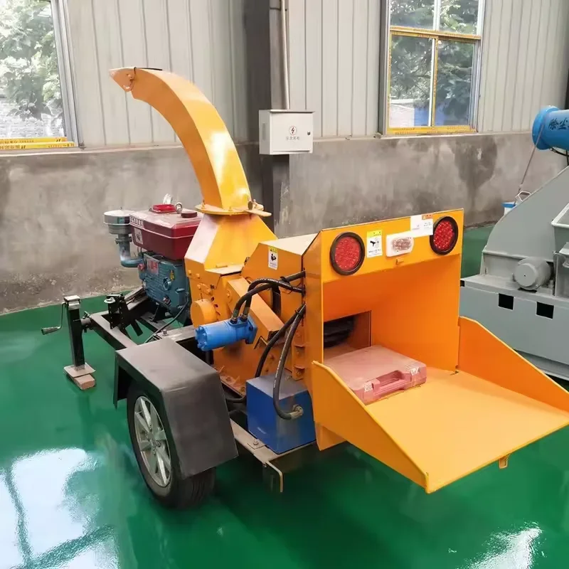 Landscaping project farmelectric wood chipper machine mobile wood chipper shredder mobile Wood Chipper Shredder