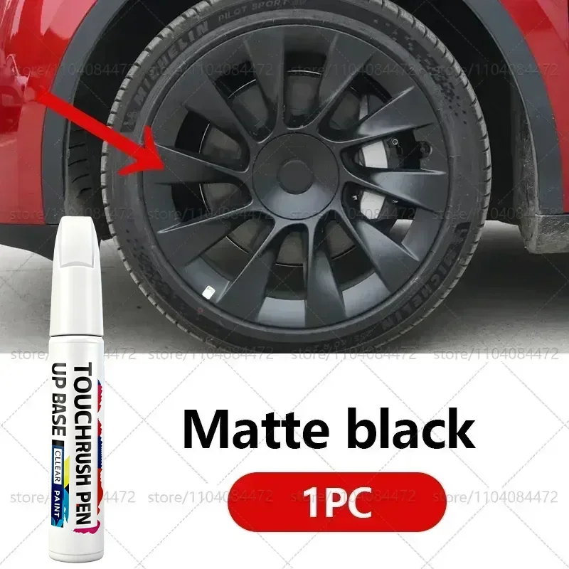 Car Wheel Hub Paint Pen For Tesla Model 3 Y X S Rim Scratch Repair Marker Waterproof Touch Up Pen Silver Matte Black Matte Grey - view 2