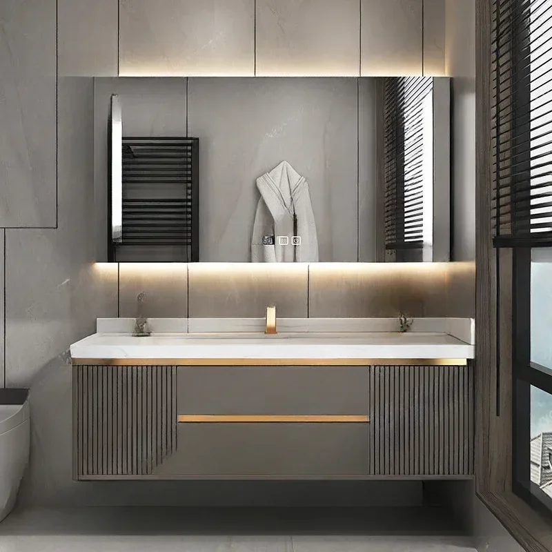 

Bathroom Cabinet Combination Modern Minimalist Washstand Intelligence