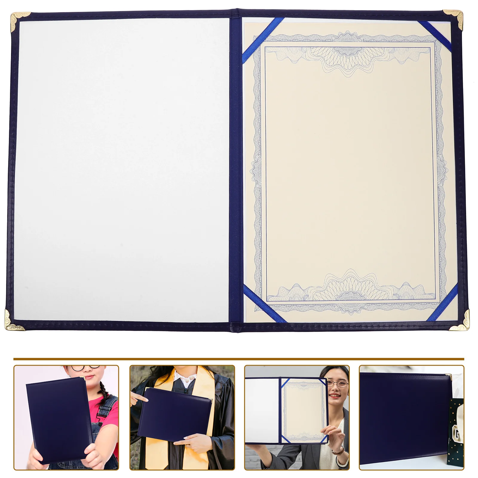 Decorate Certificate Folder Envelopes 3240X2320X100CM Paper Award Holder Report Cover