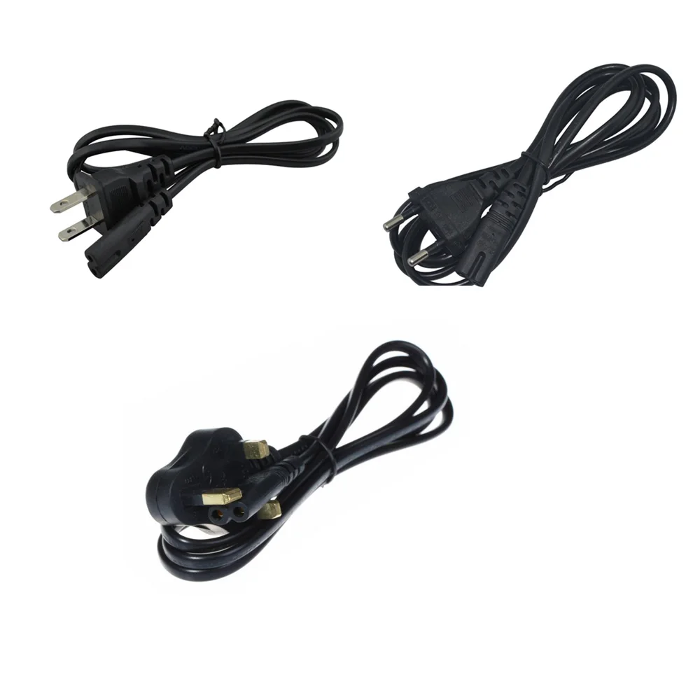 100pcs High Quality Universal Power Cable For PS2/PS3 Slim/PS4/Xbox US/EU/UK AC Power Adapter Cord Line Cable Charging Cable