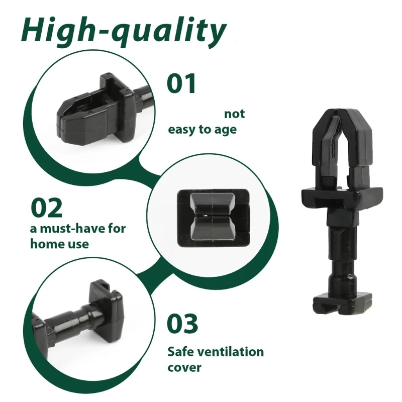 RVs Fridge Vent Cover Fasteners Secure Locking Mechanism Easy On Design Plastic Material for Family Camping