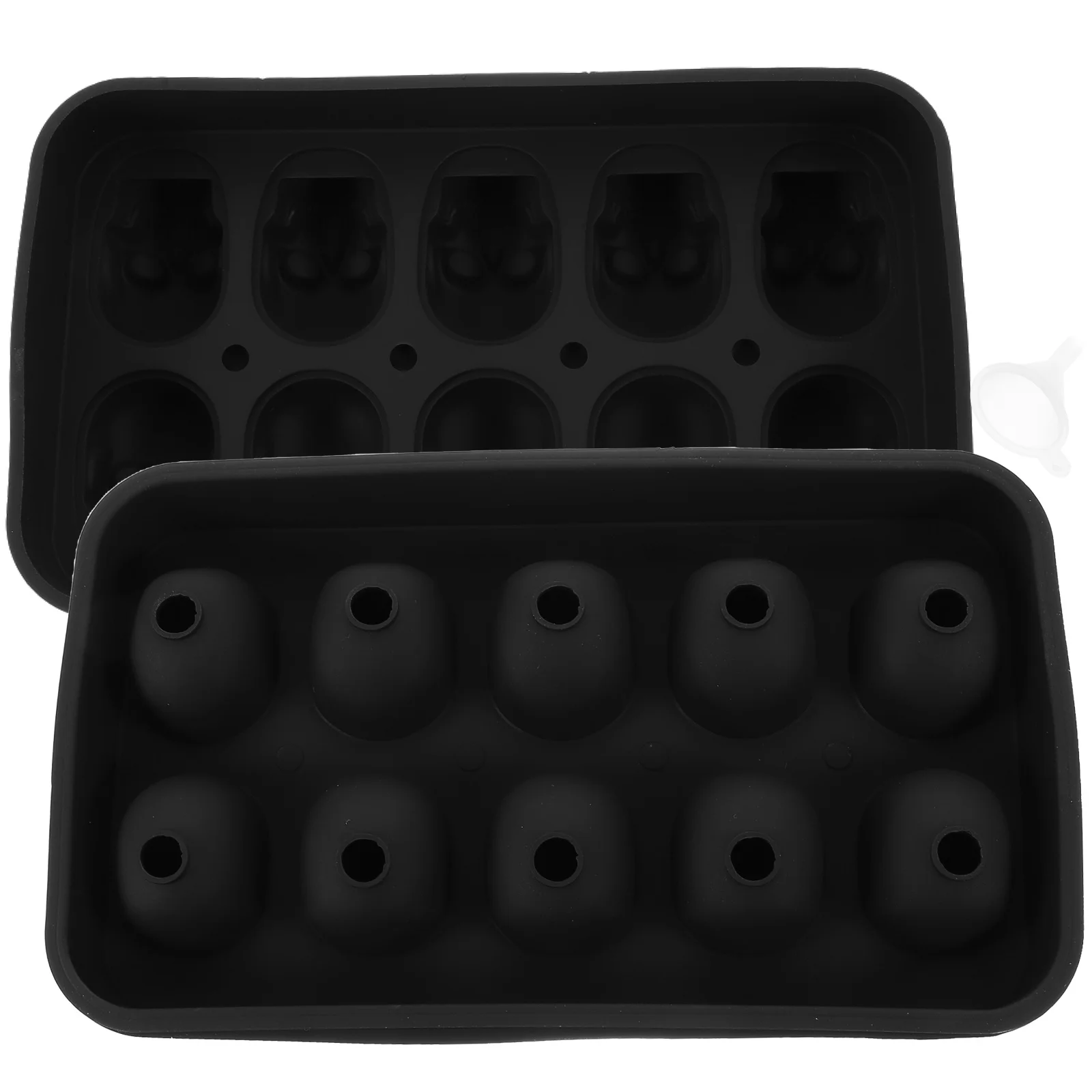 Skull Ice Mold Whiskey Mixing Cube Box (6 Pack) Molds Beverage Froze Maker Gummy Fudge Silica Gel Small Trays Candy