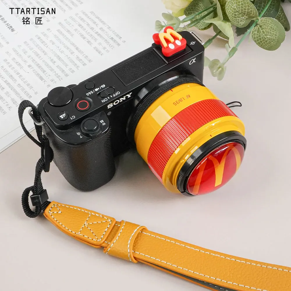 Orange TTArtisan 35mm F1.8 II APS-C AF Auto Focus Lens for Sony E Fuji X Mount Mirrorless Camera A6600 A6400 NEX XT50 XE5 XM5 XA