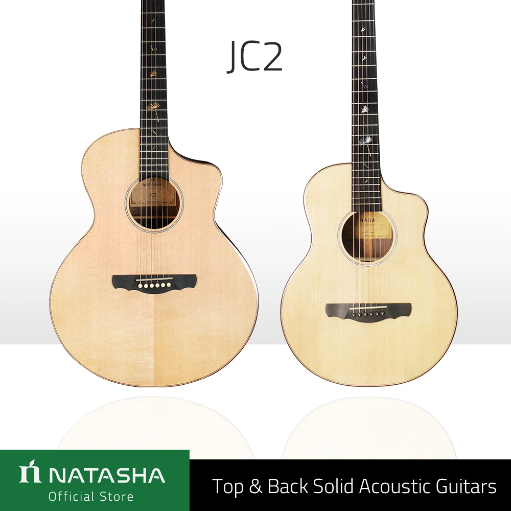 

Natasha JC2 Top Solid Rosewood Back Steel Strings Acoustic Guitar