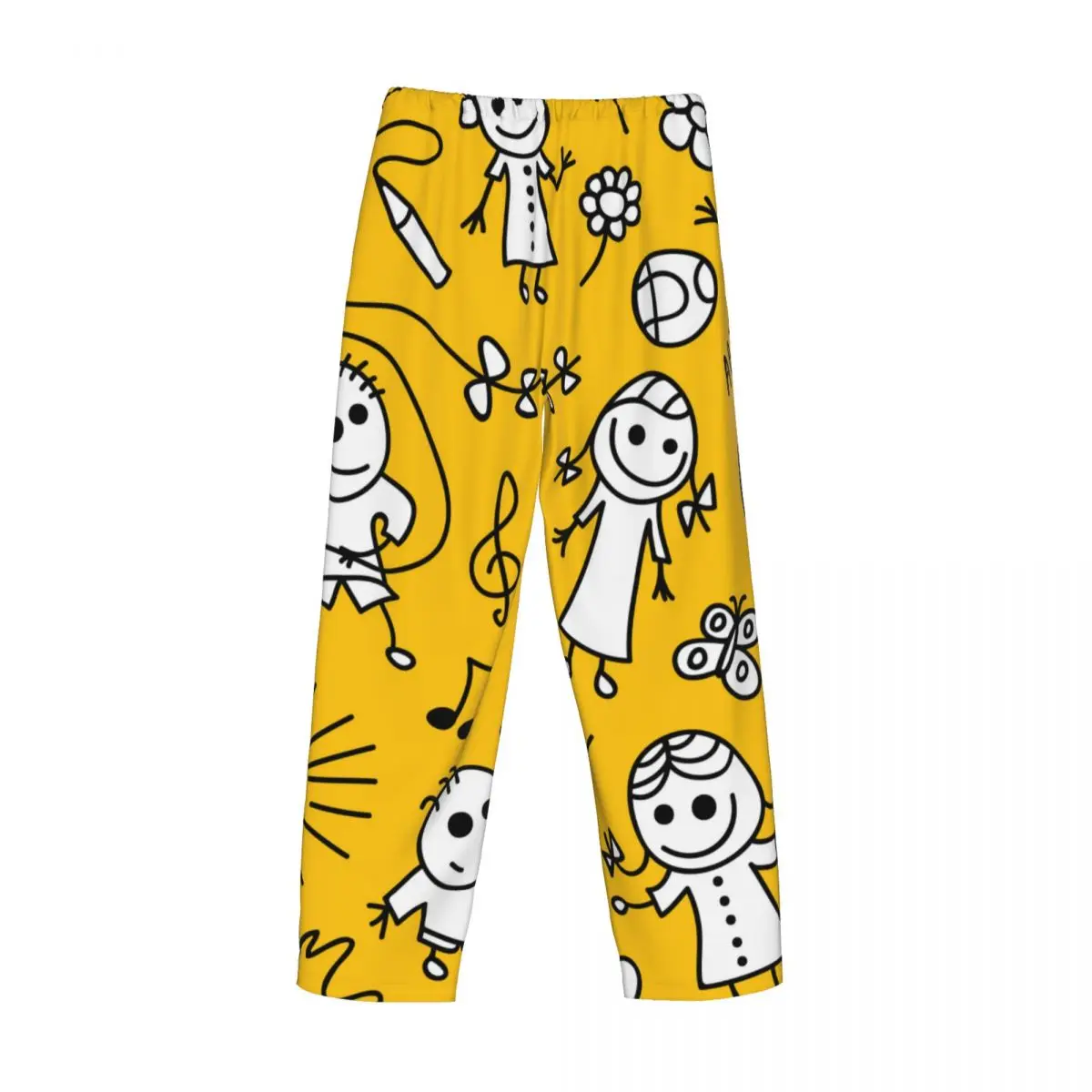 Pijama informal con estampado divertido para hombre, pantalones holgados para dormir, ropa de dormir cómoda