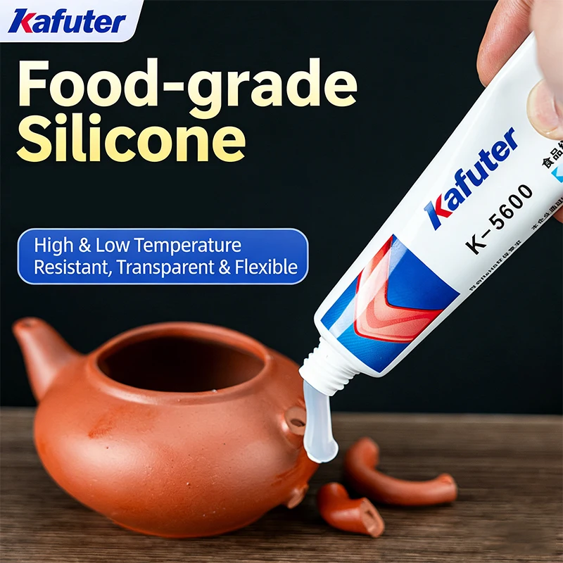 

Kafuter K5600 K5600H Food Grade Silicone Adhesive High-Temp Resistant Waterproof Sealant for Refrigerator Kettles 35ML