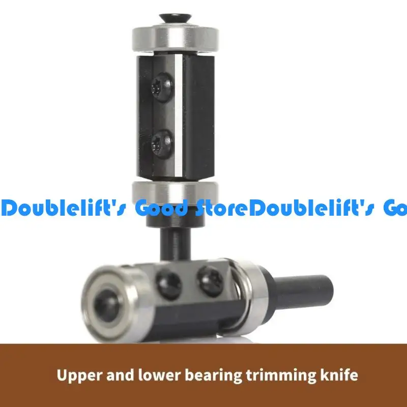 

652F Insert Carbides Reversible Pattern Flush Trim Router Bit 8mm Shank, Top Bearing Template Router Bit for Trimming