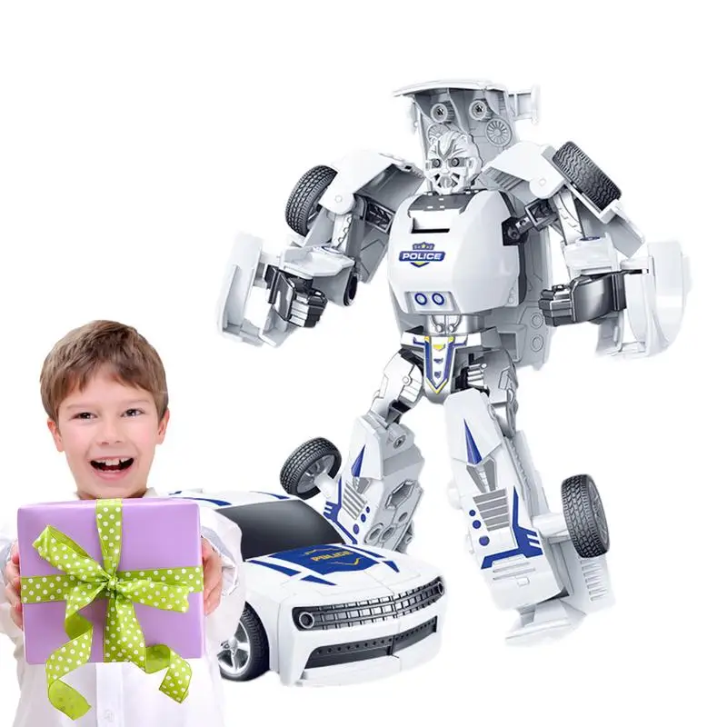 

Transforming Car Inertia Pull Back Cars Transforming Robot Portable Fine Motor Skills Toys Learning & Education Toys Kids