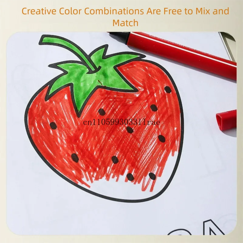 3-6 Years Old Enlightenment Early Education Cognitive Coloring Book, Spanish Alphabet Number Drawing Exercise Book