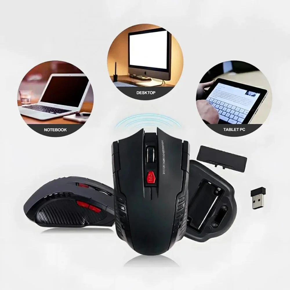 2.4G Wireless Mini Mouse USB Receiver 1600DPI Optical Wireless Mouses Professional USB Right Scroll Mice for Laptop PC Gamer