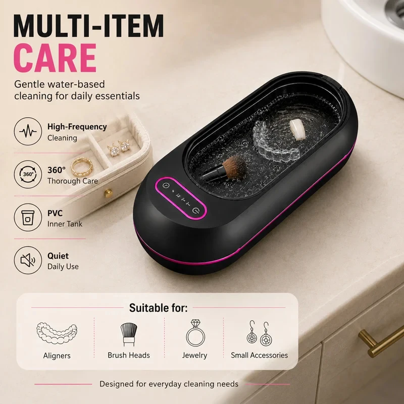 45KHZ Ultrasonic Glasses Cleaning Machine Ultrasound Jewelry Cleaner Machine High Frequency Ultrasonic Cleaner Bath