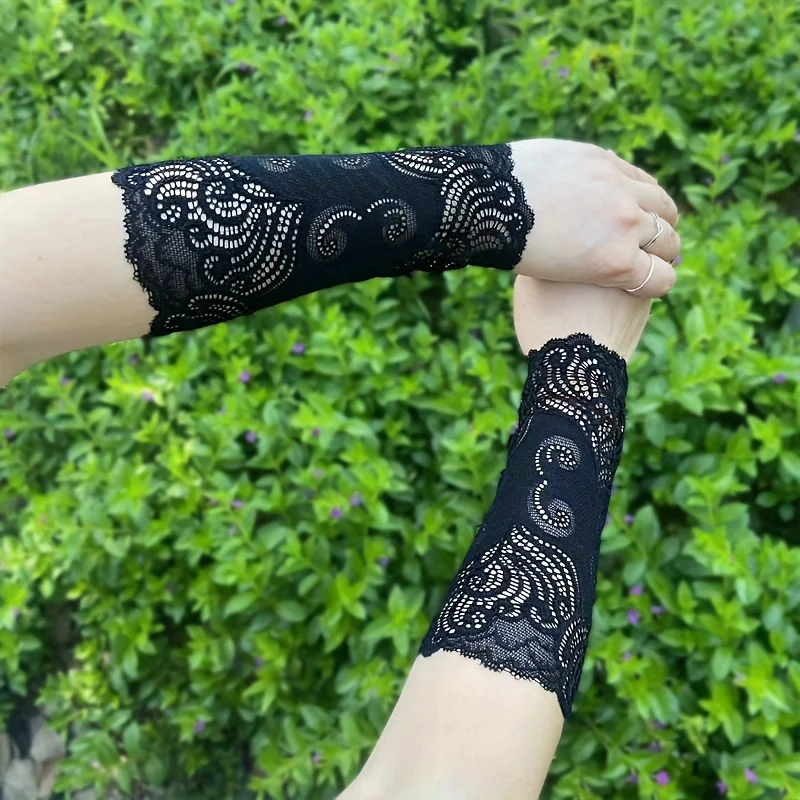 

Кружевные рукава-накладки для маскировки шрамов и татуировок на руках. Летние легкие накладные рукава.