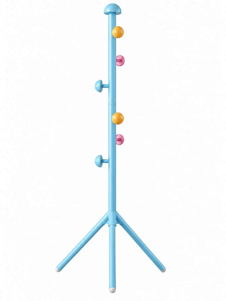1pc Cross-Border Small Freestanding Coat Rack, Cute Mushroom Design 65 Inches (Height), Eye-Catching Appearance, Strong Load-Bea