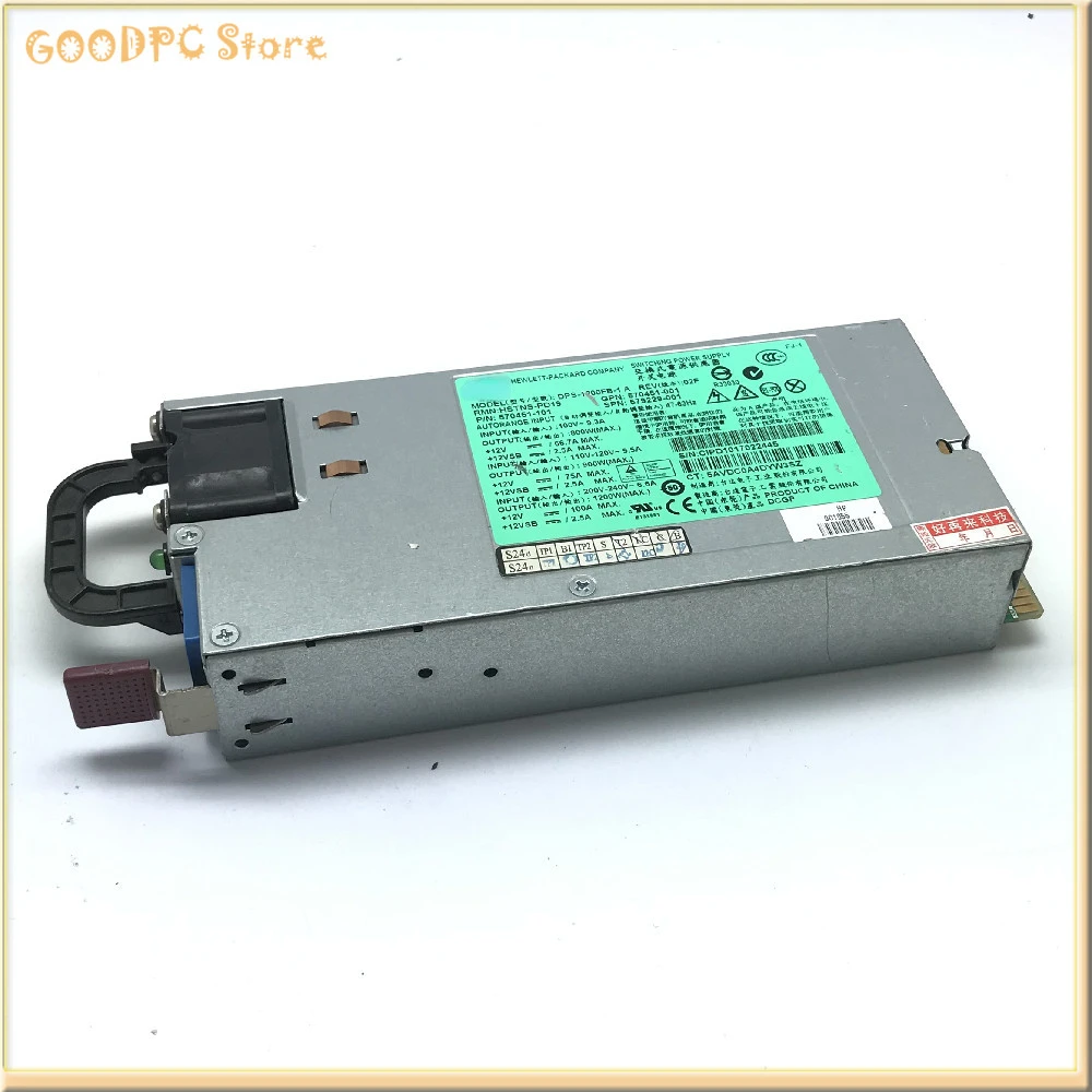 Mining DPS-1200FB-1 A DL580G7 DL980G7 Power Switch Graphics Card 6Pin To 8Pin HP SWITCHING POWER SUPPLY 570451-101 579229-001