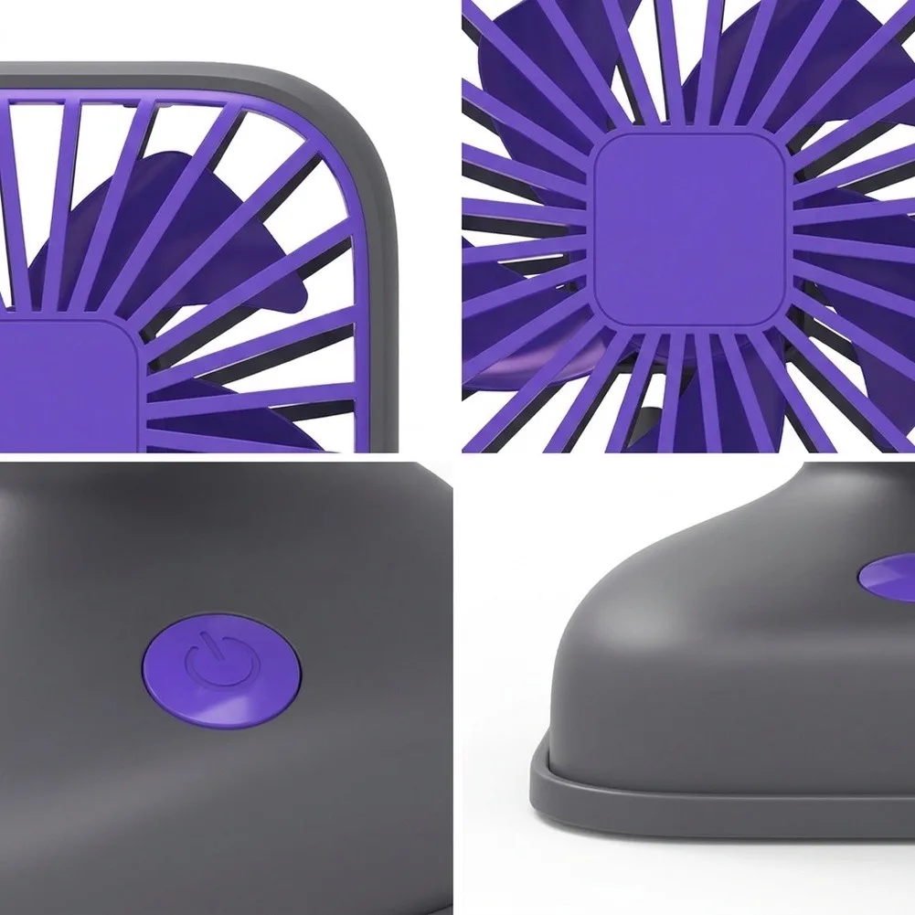 Handheld Electric Fan with Adjustable 6-Speed Settings Stable Base Function and Low Noise for Comfortable Summer Use