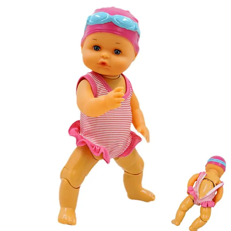 

Swimmer Doll Kids Toy Swimmer Doll Waterproof Electric Swim Doll Fun & Cute Motorized Swimming Doll For Outdoor Activities