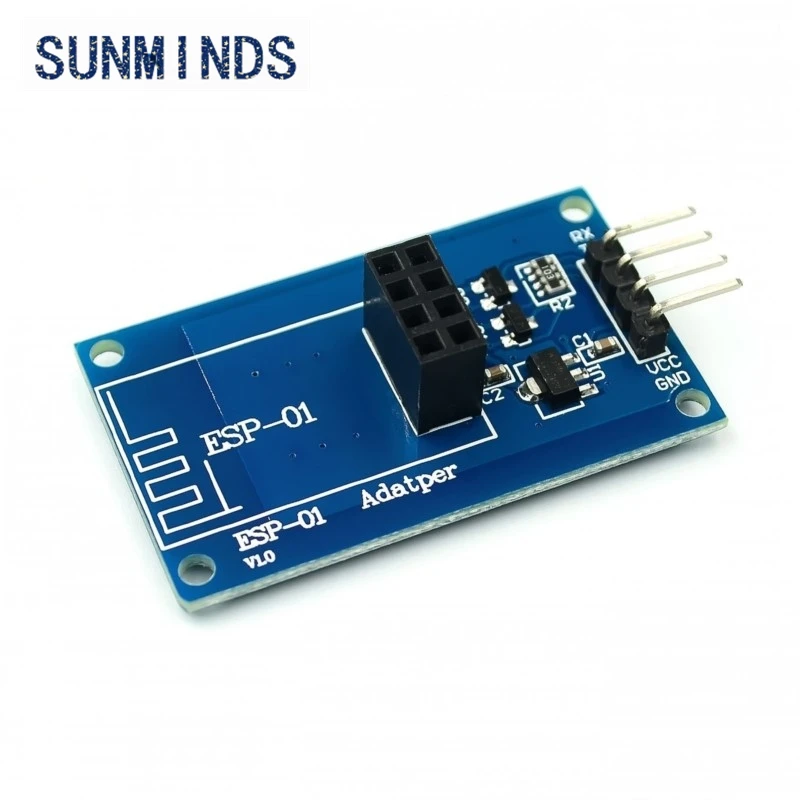 ESP8266 ESP-01 Serial WiFi Wireless Adapter Module 3.3V 5V Esp01 Breakout PCB Adapters Compatible For arduino