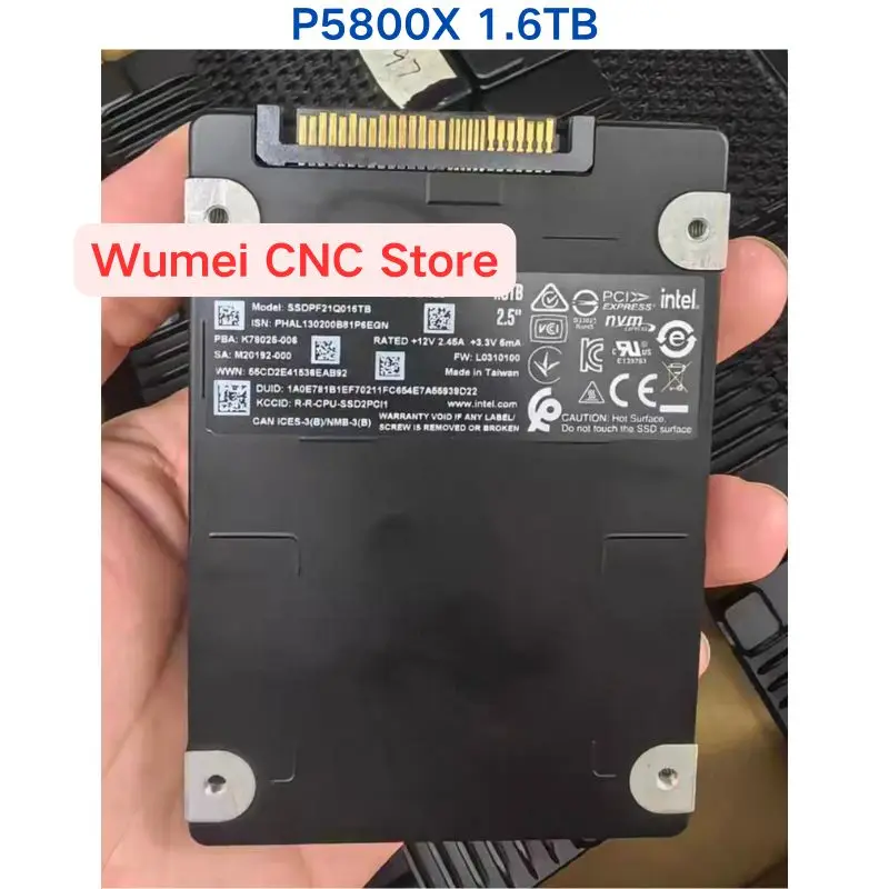 Second-hand test OK P5800X 1.6TB U.2 Enterprise Solid State Drive SSDPF21Q016TB Health level 98% Other Inquiries