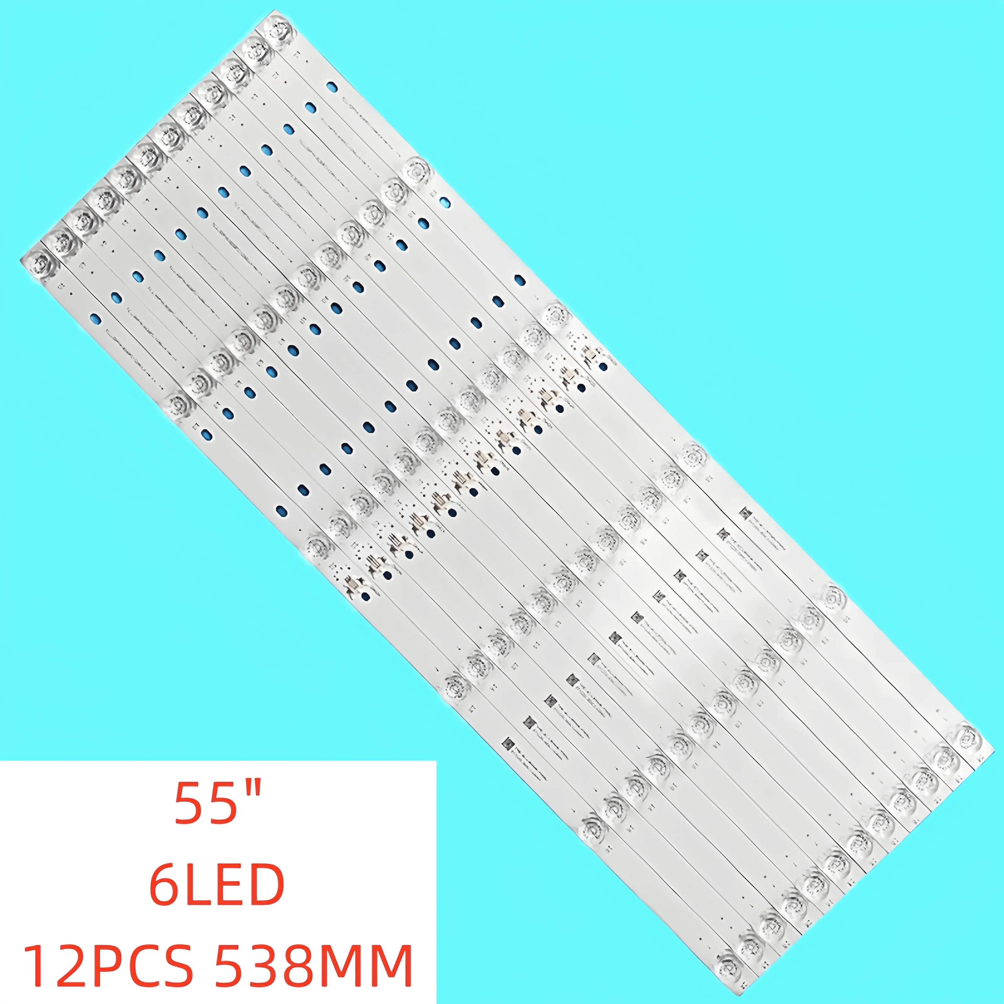 12pcs/set New LED Backlight strip for TCL 55