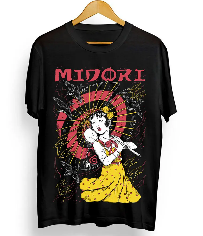 MIDORI THE CAMELLIA GIRL T-shirt Shojo Tsubaki Suehiro Maruo Anime Tee All Size