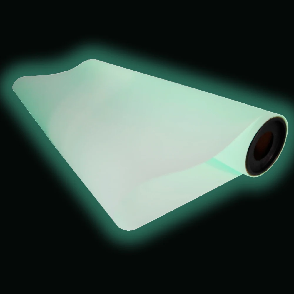 US Stock 23.6in x 328ft/60cm x 100m DTF Glow in the Dark Luminous Film Roll Cold Peel DTF Specialty Film for T-shirts Printing