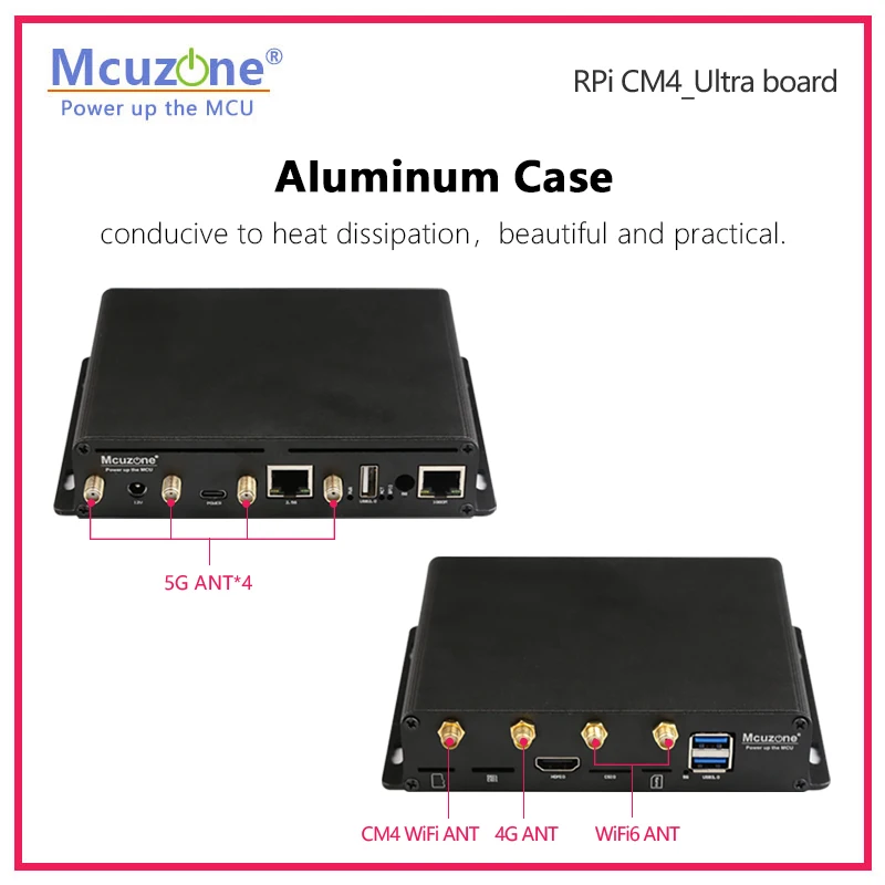 Raspberry Pi cm4 _ ultra board 4 * PCIE | 5G | WiFi6 | NVME SSD | 2.5G ethernet | USB3.0 Ubuntu openwrt