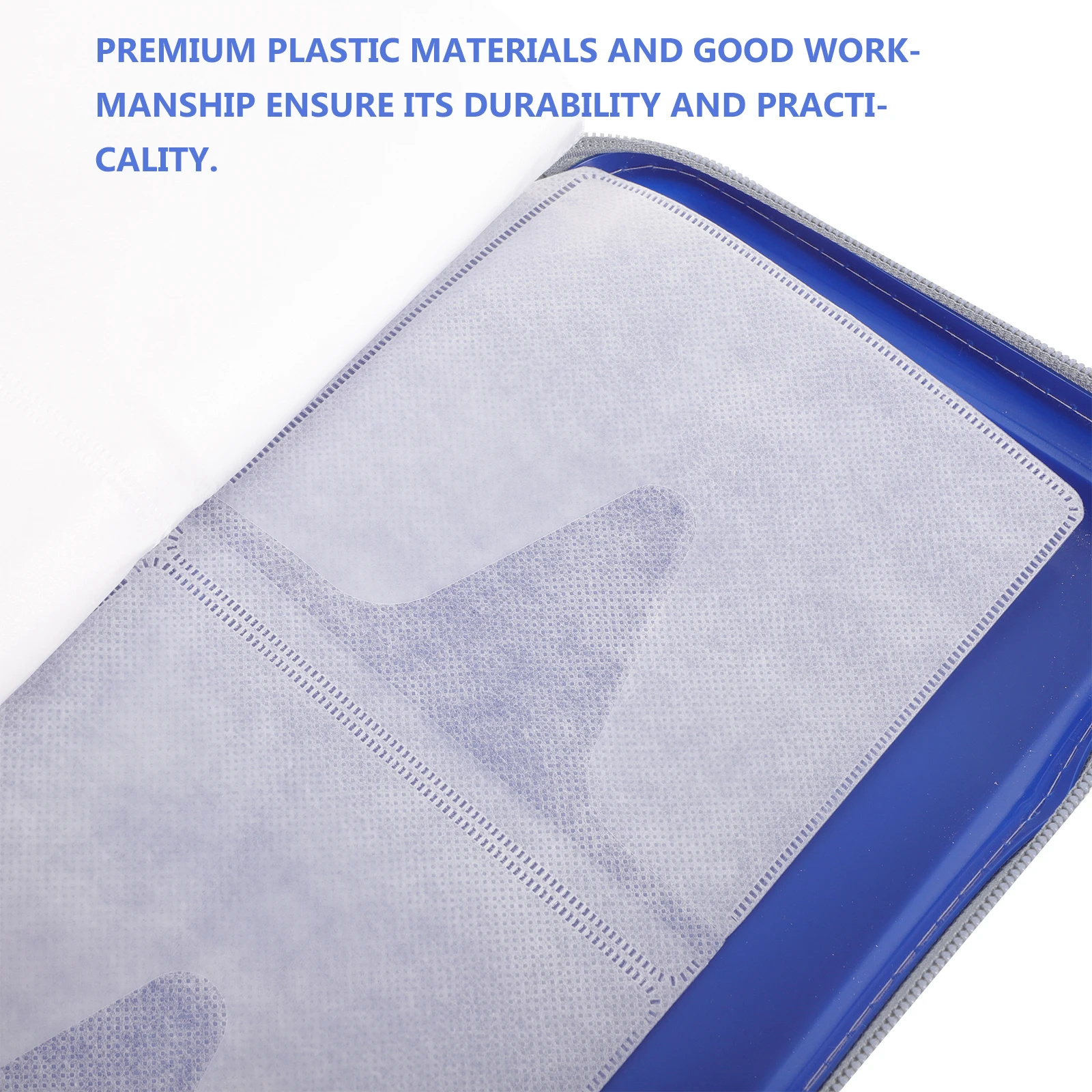 

Lightweight Cd Wallet 80 Capacity High Grade Zipper Large Capacity Design Practical for Multiple Cds Cd Case