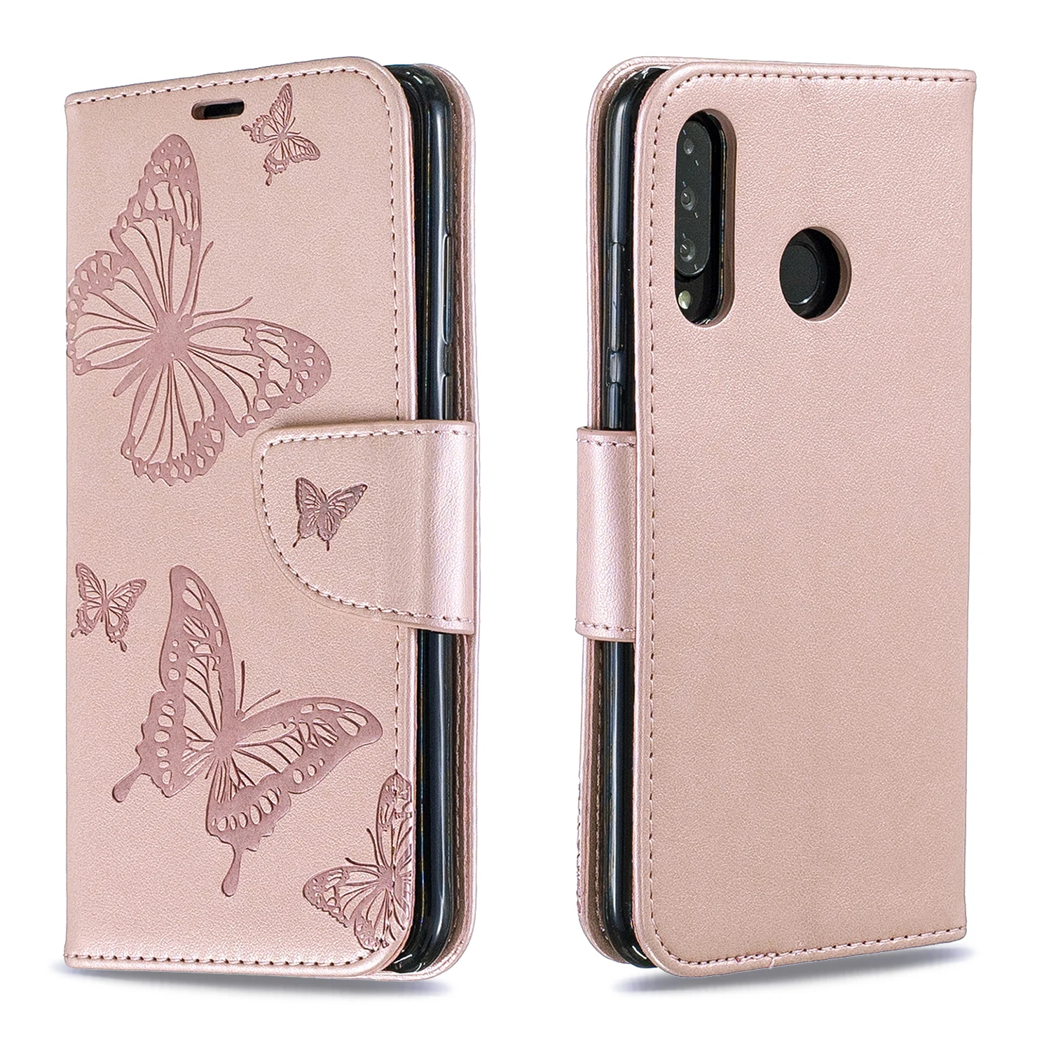 

For Huawei P30 Lite phone case case cartoon butterfly soft shell clamshell leather case