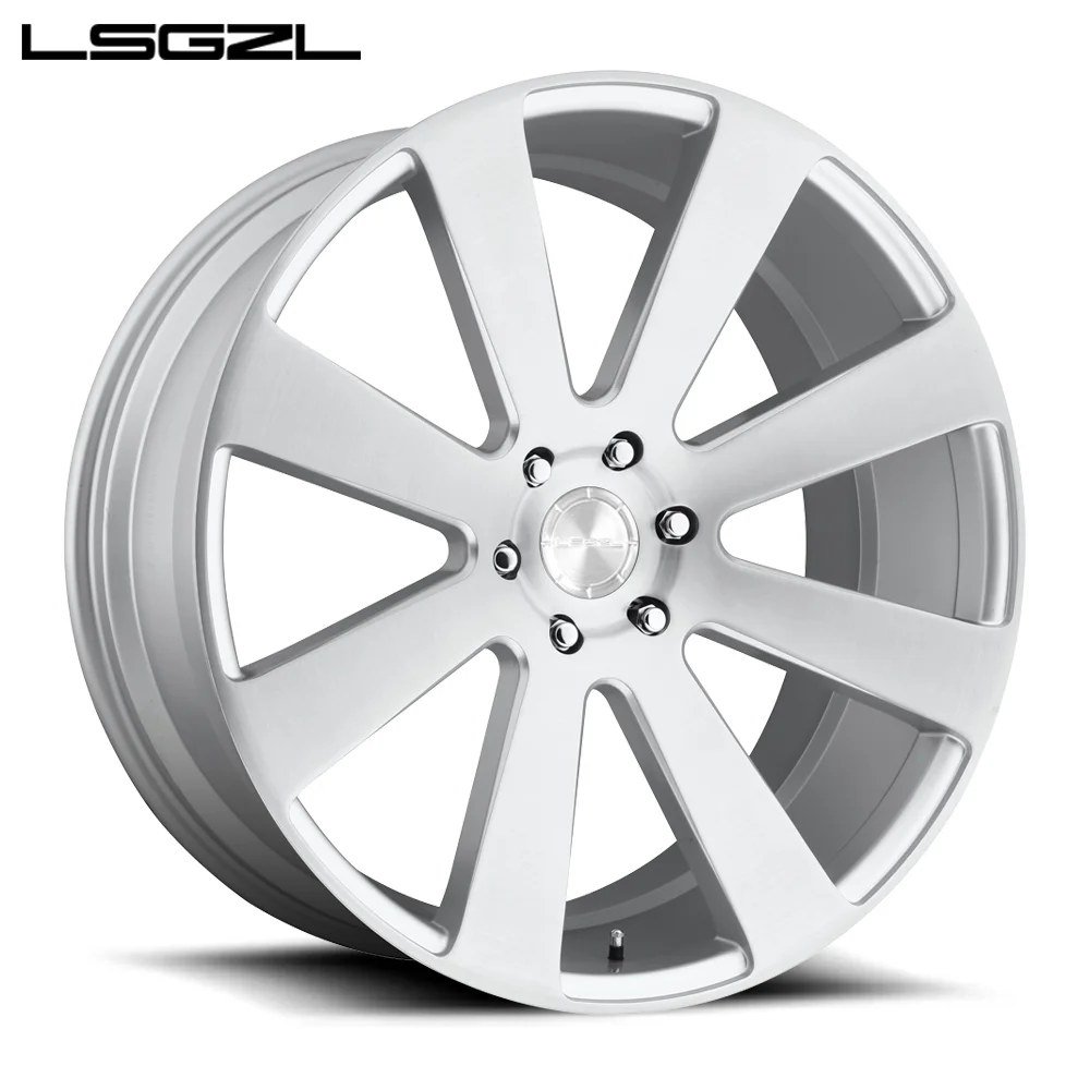 

LSGZL Monoblock Auto Forged Aluminum Alloy Silver Wheel Auto 18 19 20 21 22 23 24 Inch Type Wheel
