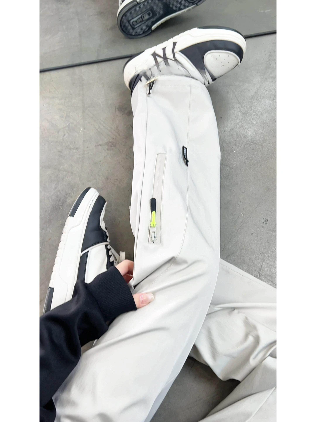 

Quick Dry Ice Silk Soft Work Trousers Men's Spring Summer Riding Sports Pants American Functional Style Casual Pants