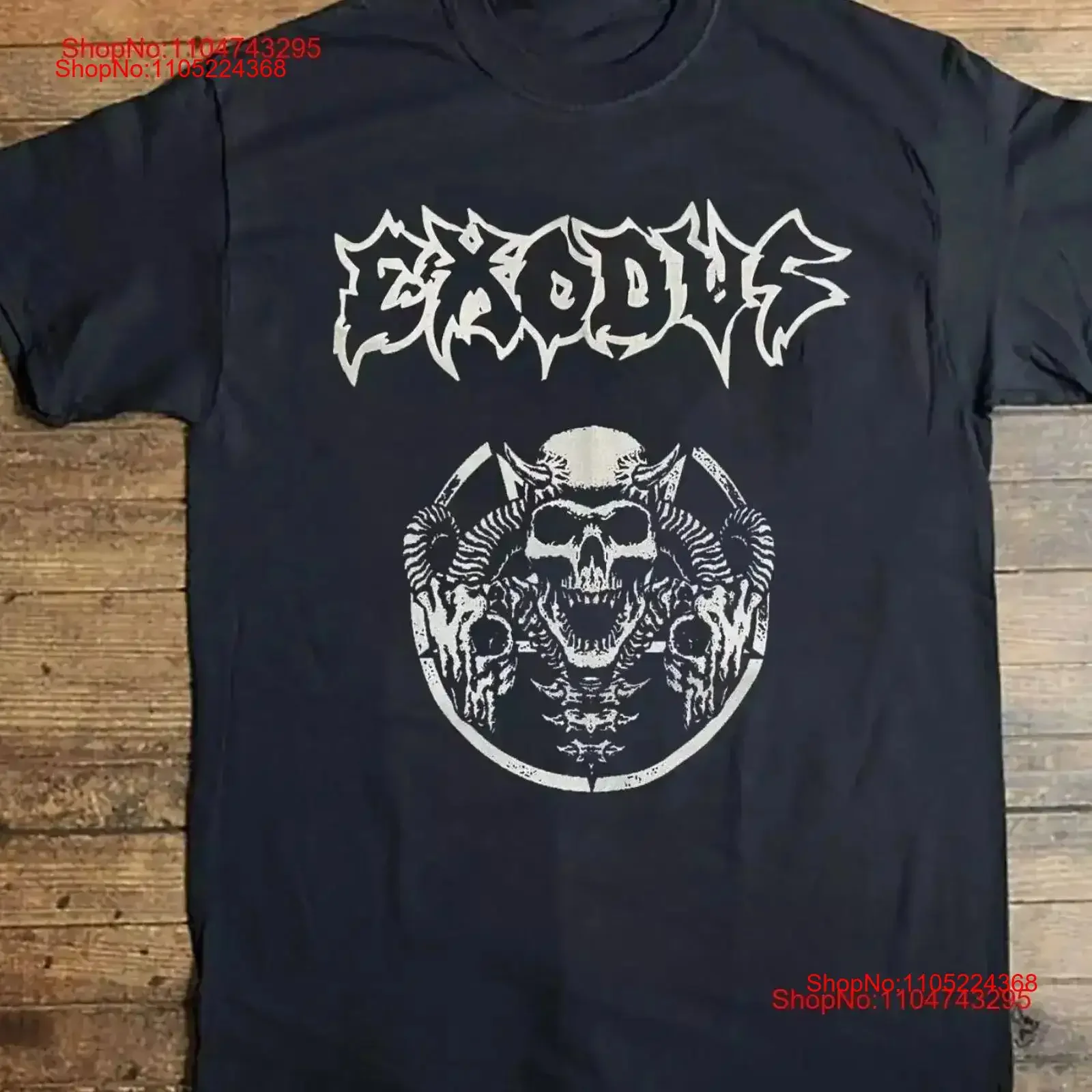 NEW Exodus Band T Shirt For Fan Rare Black All Size vintage Washed graphic Top Everyday Wear Soft Stretched fashion vintage