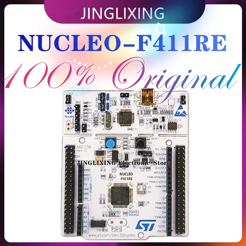 لوحة التطوير الأصلية ، 1 + ، NUCLEO F411RE ، STM32F411RET6 ، دعم Arduino STM32