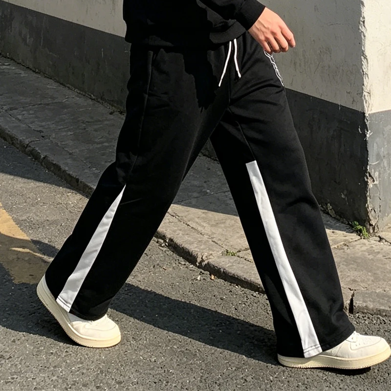 

Print Casual Sports Set 2026 New Unisex Loose Fit Hooded Sweatshirt And Straight Leg Sweatpants Men's Women's Clothing
