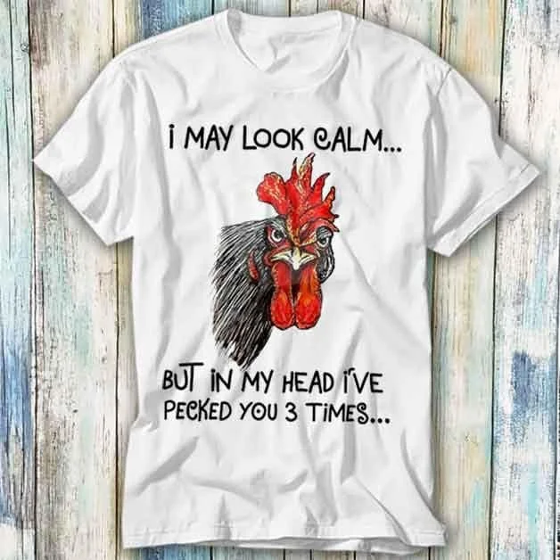 Я могу выглядеть спокойно, но в моей голове я забил вас 3 раза, футболка с мемом, забавный топ-стиль, игрок, музыка 1125