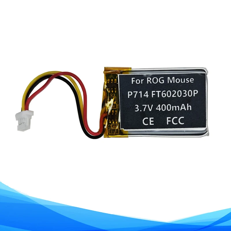 Rechargeable 400mAh F602030P Battery  For ASUS ROG Keris 2 Ace P714 Gaming Mouse