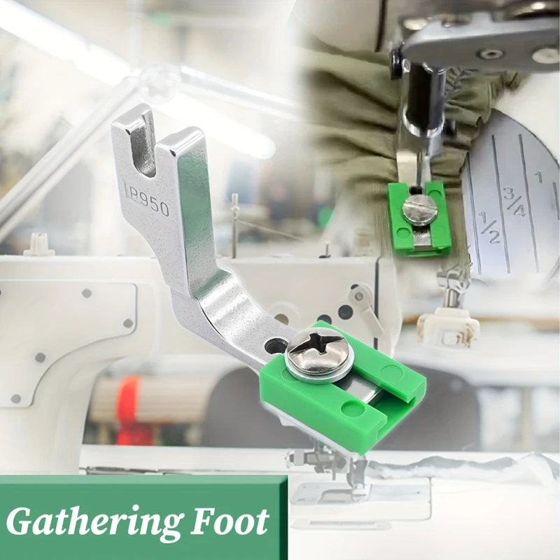 

Sewing Machine Presser Foot Adjustable Hemming Folded Rolling Edge Guide Feet P950 Plastic Presser Foot Sewing Machine Part