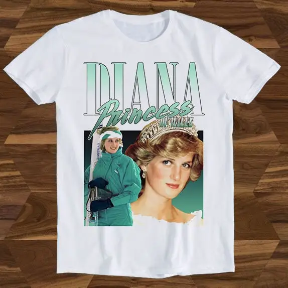 Lady Diana Princess Of Wales 90S T Shirt Meme Funny Top Style Gamer Movie Music T1412