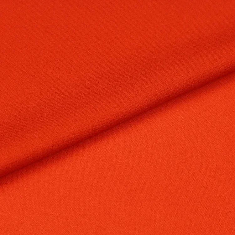 Deep orange mix red pure silk crepe georgette fabric 20momme 140cm width,SCG461