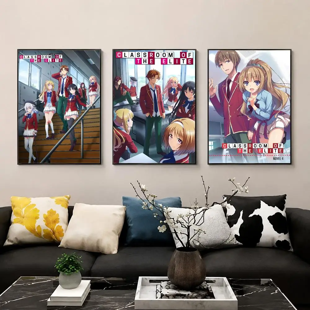 Anime C-Classroom of the E-Elite Poster HD Print Wall Art for Bedroom Living Room Office Bar Home Decor Aesthetic Print