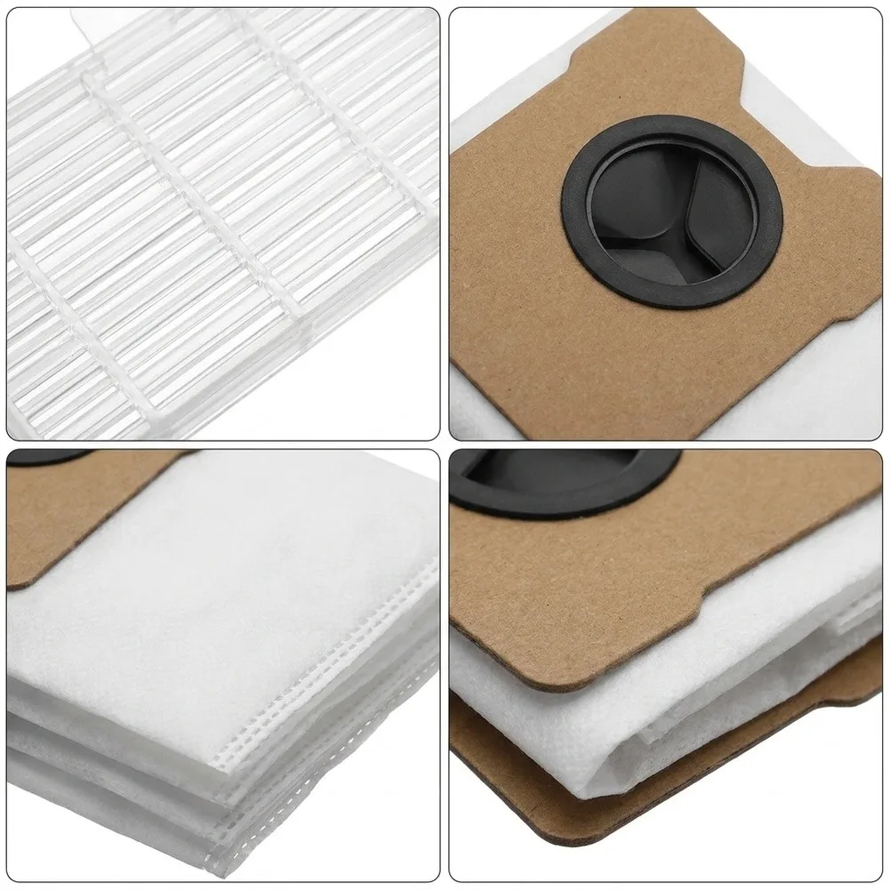 For Eufy C10 Vacuum Replacement Parts Kit: 4 HEPA Filters & 4 Dust Bags Included Dry And Wet Usage For Floor Cleaning